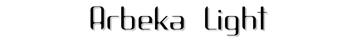 Arbeka  Light font